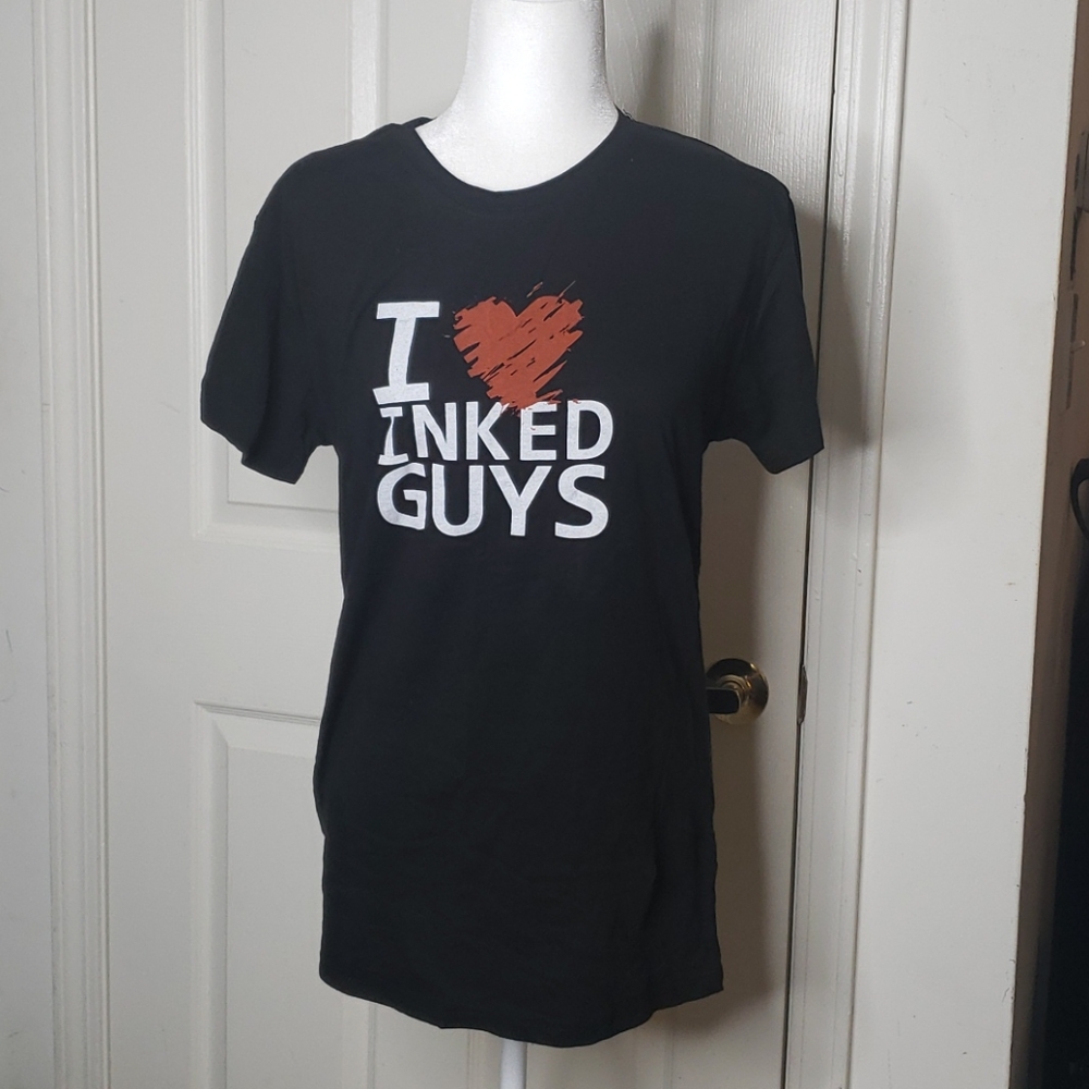 Inked I 🖤 Inked Guys T-Shirt Black Size XXL